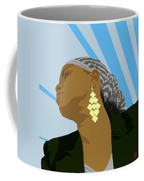 Islam Coffee Mug featuring the digital art Rays by Scheme Of Things Graphics