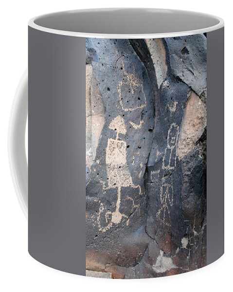Petroglyphs Coffee Mug featuring the photograph Man and Woman Petroglyph by Glory Ann Penington