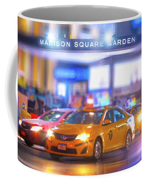 New York City Coffee Mug featuring the photograph Manhattan Taxi Squadron by Mark Andrew Thomas