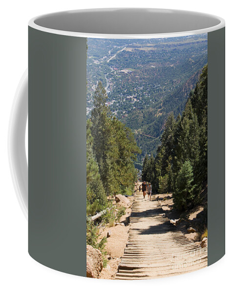 Pikes Peak Coffee Mug featuring the photograph Manitou Springs Pikes Peak Incline by Steven Krull