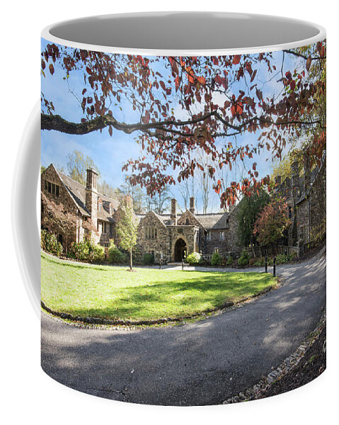 Mansion Coffee Mug featuring the photograph Mansion At Ridley Creek by Judy Wolinsky