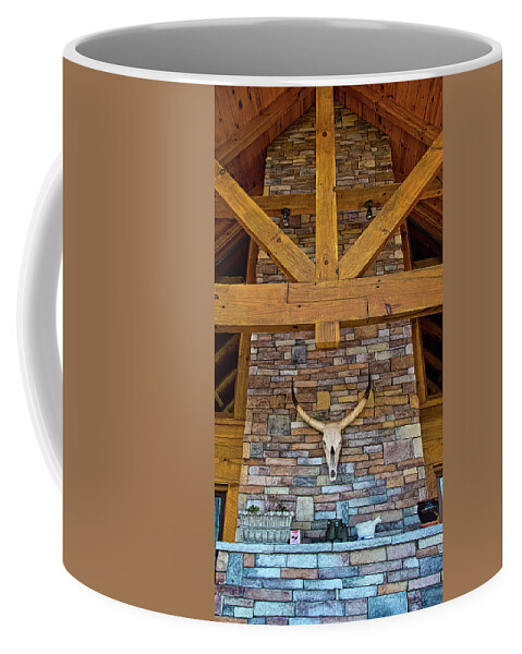 Mantle Coffee Mug featuring the photograph Mantle and Chimney by George Taylor
