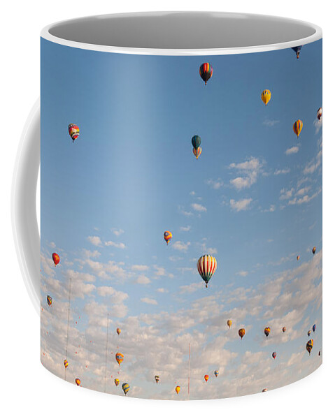 Hot Air Balloons Coffee Mug featuring the photograph Many Balloons by Charles McCleanon