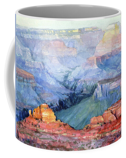 Grand Canyon Coffee Mug featuring the painting Many Hues by Steve Henderson
