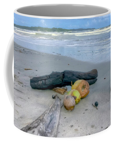 Trinidad Coffee Mug featuring the photograph Manzanilla Beach by Nadia Sanowar