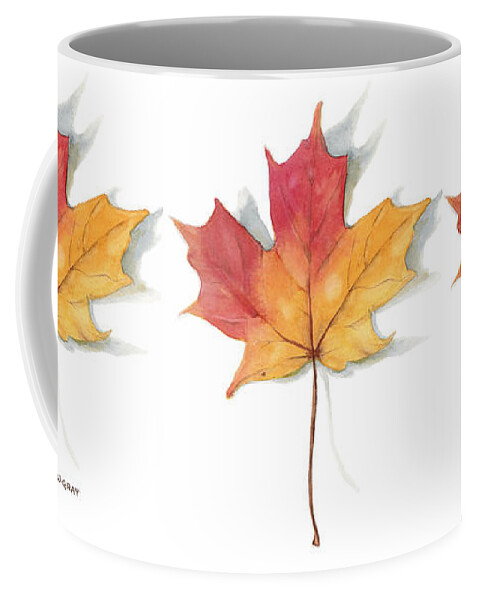 Maple Leaf Coffee Mug featuring the painting Maple Leaf Mug by Betsy Gray