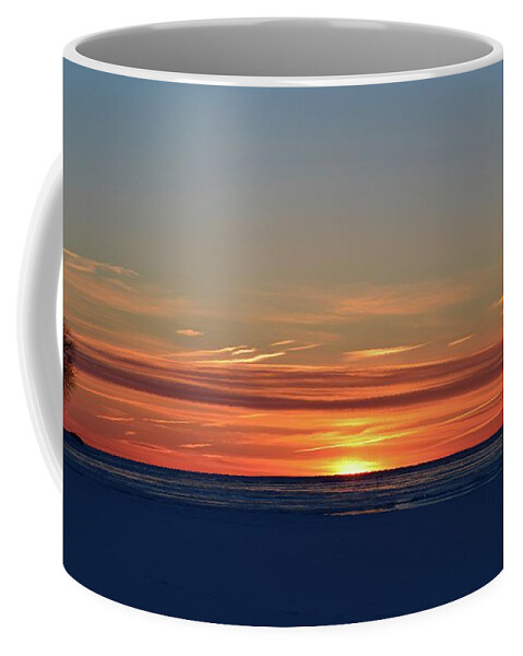 Abstract Coffee Mug featuring the photograph March 16-2017 Sunrise Moment Two by Lyle Crump