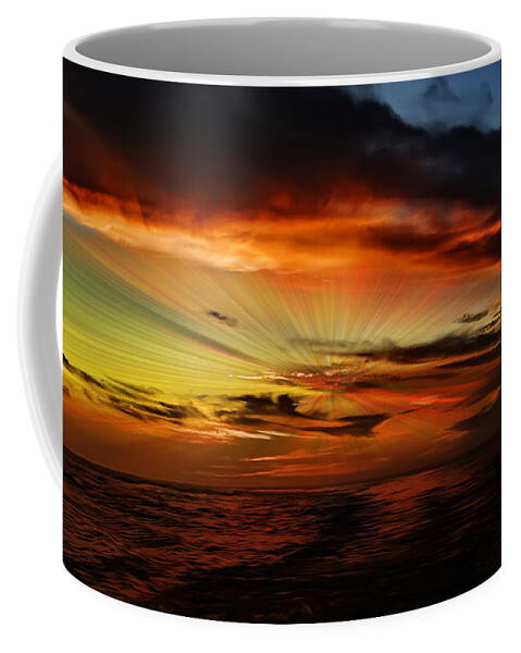 Coast Coffee Mug featuring the photograph Marco Sunset Rays by Mark Myhaver