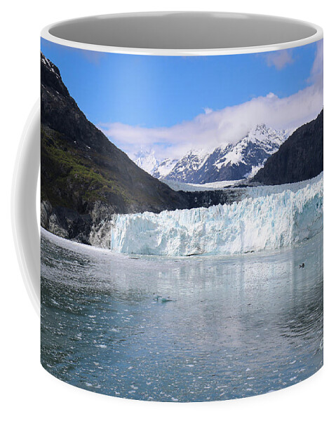 Margerie Glacier Coffee Mug featuring the photograph Margerie Glacier Alaska by Veronica Batterson