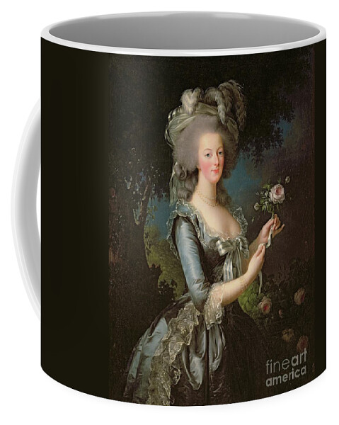 Marie Coffee Mug featuring the painting Marie Antoinette by Elisabeth Louise Vigee Lebrun