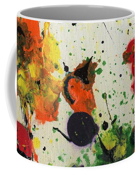 Marigolds Coffee Mug featuring the painting Marigold Mayhem by Phil Strang