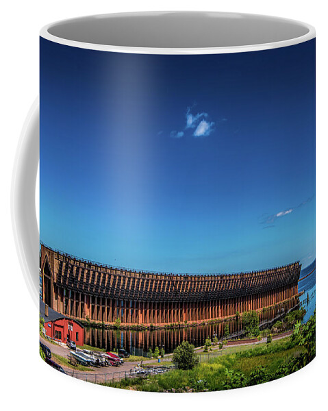 Dock Coffee Mug featuring the photograph Marquette Lower Harbor Ore Dock by Paul LeSage