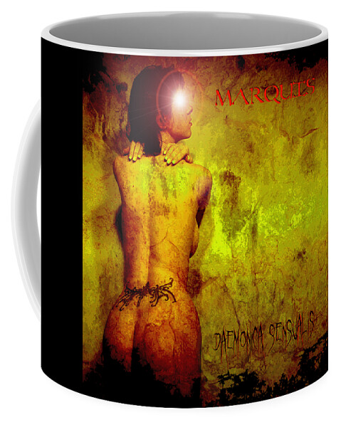 Album Cover Coffee Mug featuring the digital art Marquis - Daemonica Sensualis by Mark Baranowski