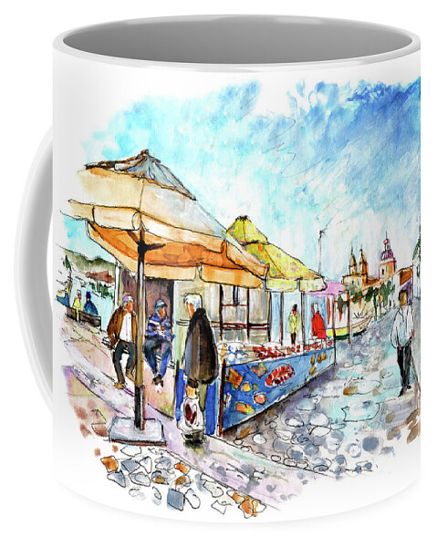 Travel Coffee Mug featuring the painting Marsaxlokk 07 by Miki De Goodaboom