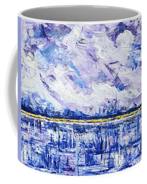 Marsh Coffee Mug featuring the painting Marsh Madness by Kathryn Riley Parker