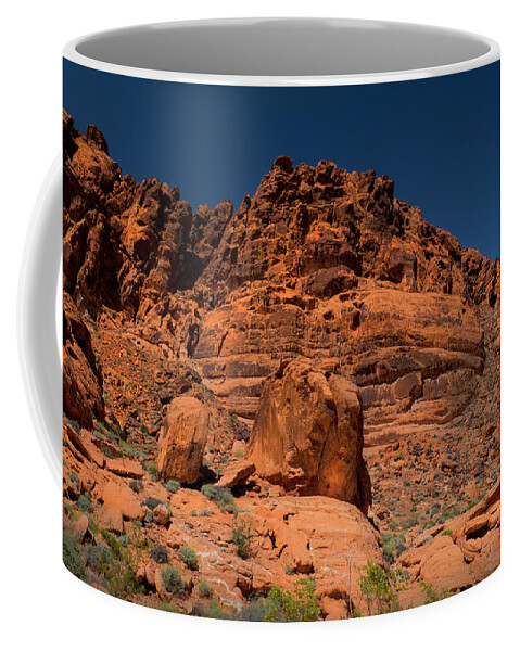 Landscape Coffee Mug featuring the photograph Martian Landscape Valley Of Fire by Frank Wilson
