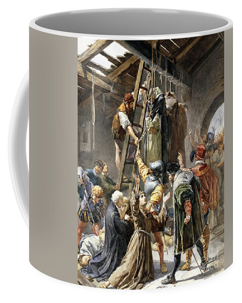 Martyrs Of Gorkum Coffee Mug featuring the painting Martyrs of Gorkum by Paolino Pavesi