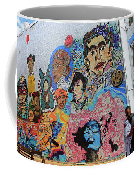 Mary Coffee Mug featuring the photograph Mary Church Terrell Mural by Cora Wandel