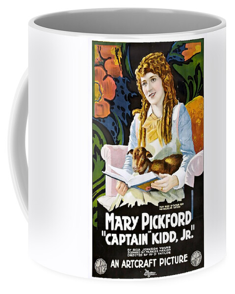 Movie Coffee Mug featuring the drawing Mary Pickford in Captain Kidd Jr by Mountain Dreams