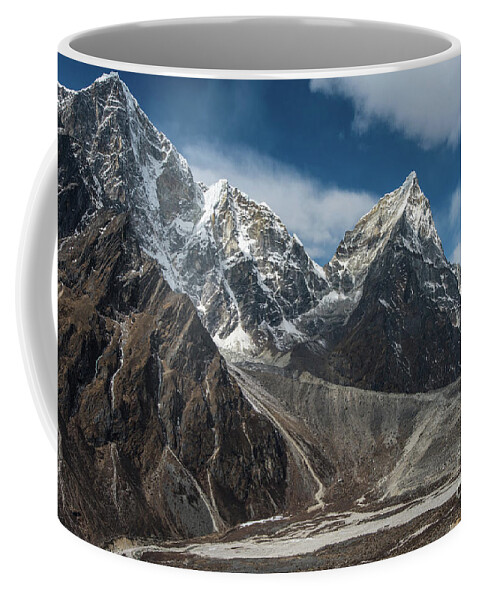 Everest Coffee Mug featuring the photograph Massive Tabuche Peak Nepal by Mike Reid