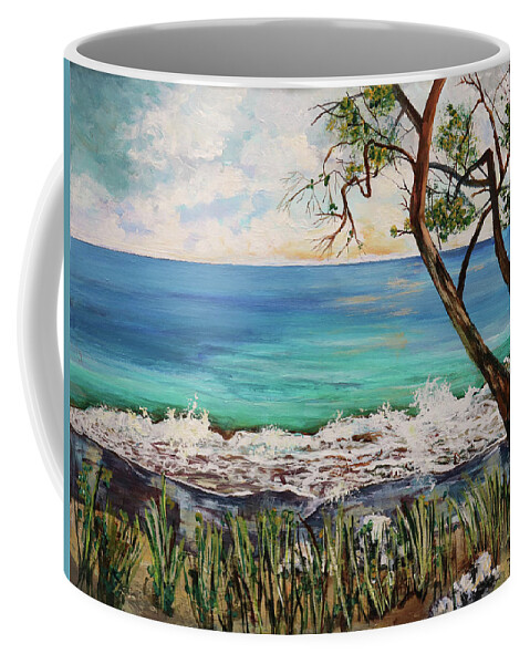 Maui Coffee Mug featuring the painting Maui In The Summer No.1 by Carole Sluski