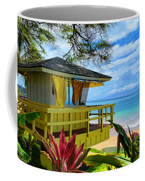 Maui Coffee Mug featuring the photograph Maui Kamaole Beach by Michael Rucker