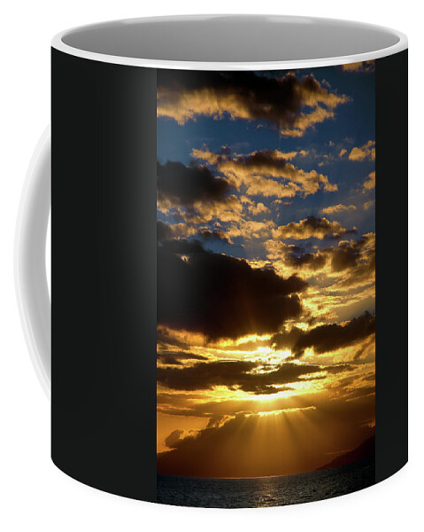 Sunset Coffee Mug featuring the photograph Maui Sunset by Harry Spitz
