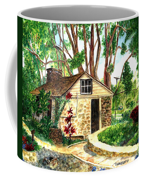 Maui Coffee Mug featuring the painting Maui Winery by Eric Samuelson