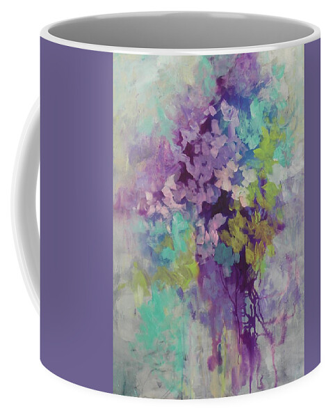 Lavenders Coffee Mug featuring the painting May Morning by Karen Ann Patton