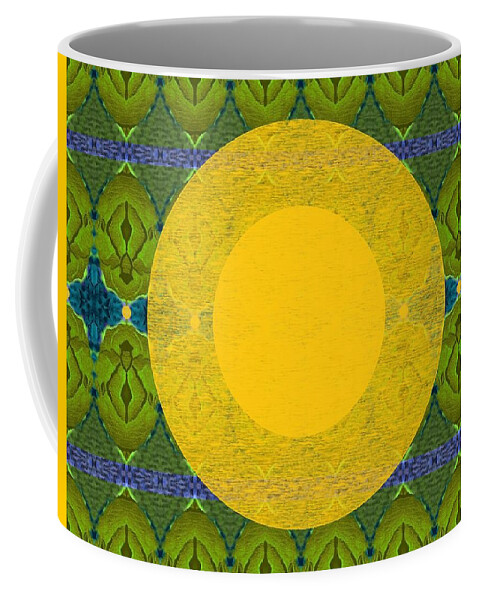 The Sun Coffee Mug featuring the digital art May Tomorrow Be Better For All by Helena Tiainen