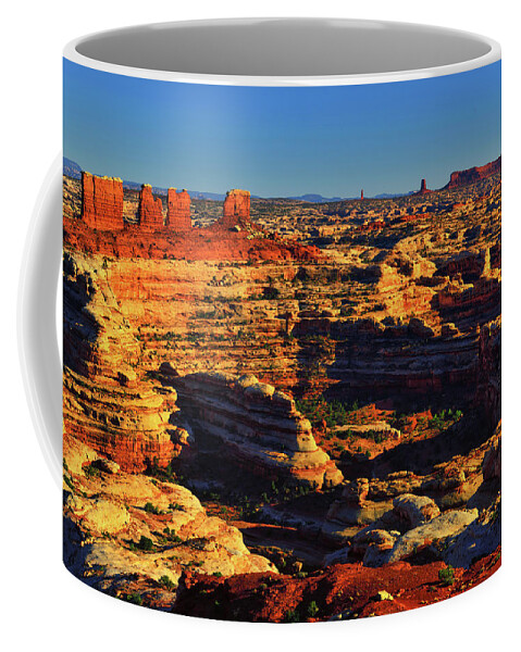 The Maze Coffee Mug featuring the photograph Maze Overlook by Greg Norrell