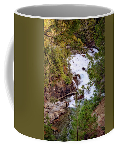 Mcdonald Creek Coffee Mug featuring the photograph McDonald Creek 4 by Marty Koch