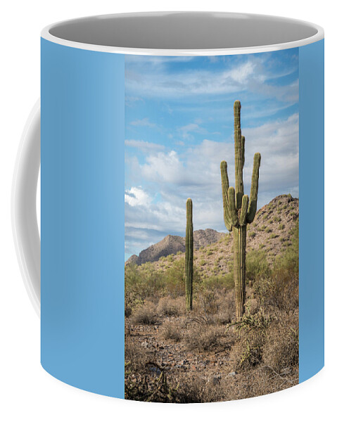 Mcdowell Coffee Mug featuring the photograph McDowell Mountains by David Hart