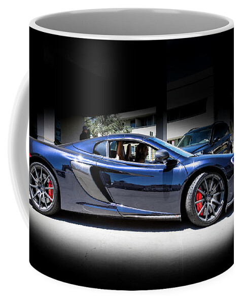 Mclaren Coffee Mug featuring the photograph McLaren 650S Midnight Blue by Gene Parks