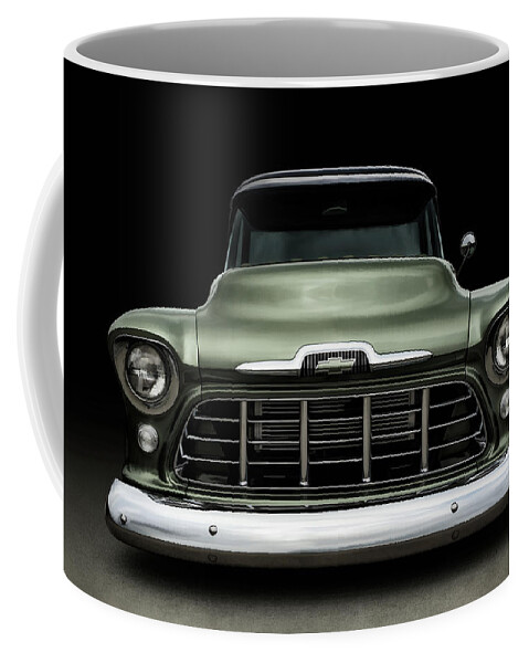 Vintage Coffee Mug featuring the digital art Mean Green by Douglas Pittman