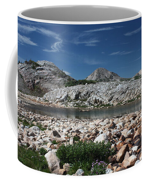 Snowy Range Pass Wyoming Medicine Bow Landscape Coffee Mug featuring the photograph Medicine Bow Vista by Barbara Smith-Baker