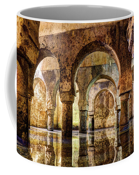 Cistern Coffee Mug featuring the photograph Medieval Cistern in Caceres 01 by Weston Westmoreland