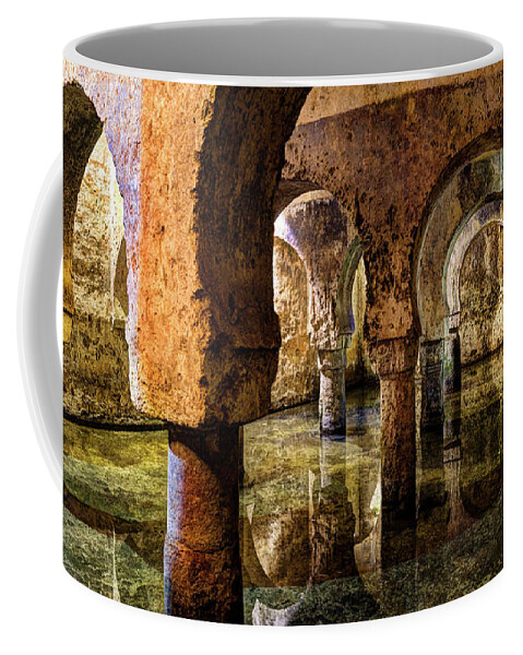 Cistern Coffee Mug featuring the photograph Medieval Cistern in Caceres 02 by Weston Westmoreland