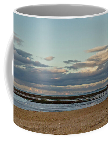 Meditation Coffee Mug featuring the photograph Meditation in the coming dusk. by Elena Perelman