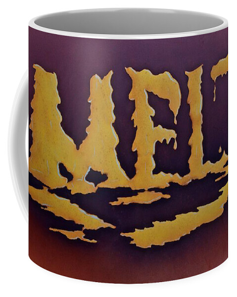 Melt Coffee Mug featuring the painting Melt by AnnaJo Vahle