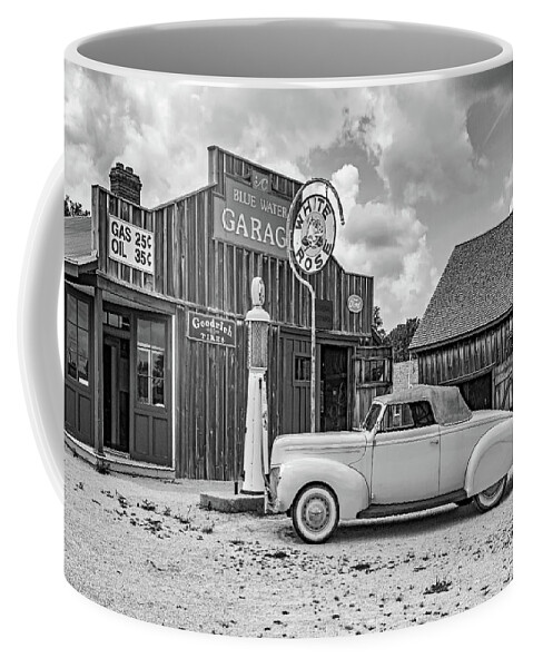 Oil Coffee Mug featuring the photograph Memories Of A Simpler Time 2 bw by Steve Harrington