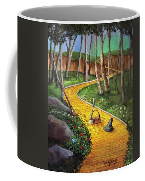 Oz: The Great And Powerful Coffee Mug featuring the painting Memories Of Oz by Rand Burns