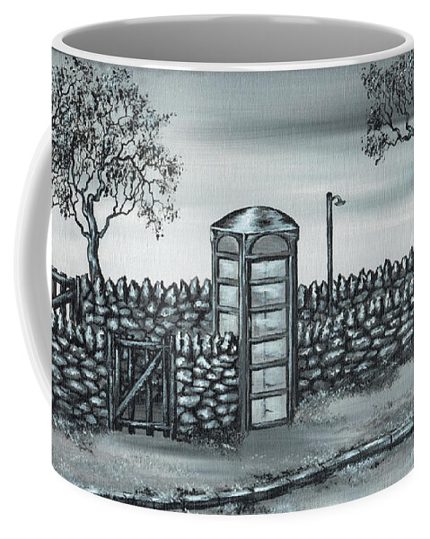 Phone Box Coffee Mug featuring the painting Memory Box by Kenneth Clarke