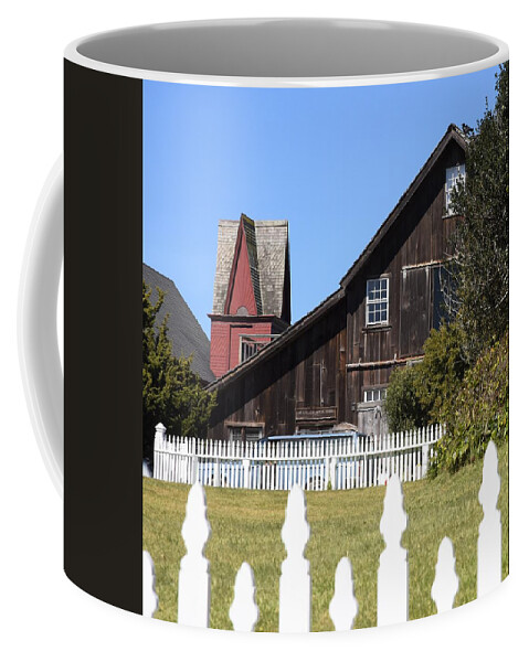 Barn Coffee Mug featuring the photograph Mendocino Barn by Lisa Dunn