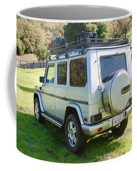 Mercedes-benz G500 Coffee Mug featuring the photograph Mercedes-Benz G500 by Jackie Russo