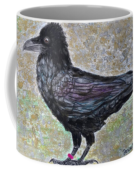 Merlina Coffee Mug featuring the painting Merlina by Denise Railey