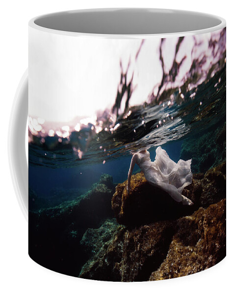 Swim Coffee Mug featuring the photograph Mermaid by Gemma Silvestre