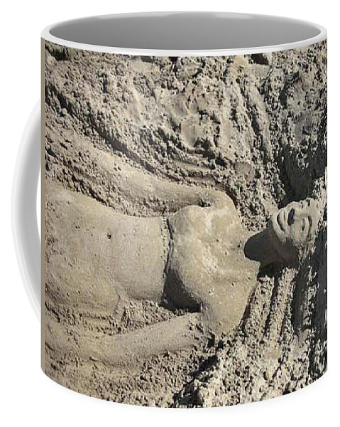 Mermaid Coffee Mug featuring the photograph Mermaid Of The Sand by Jani Freimann