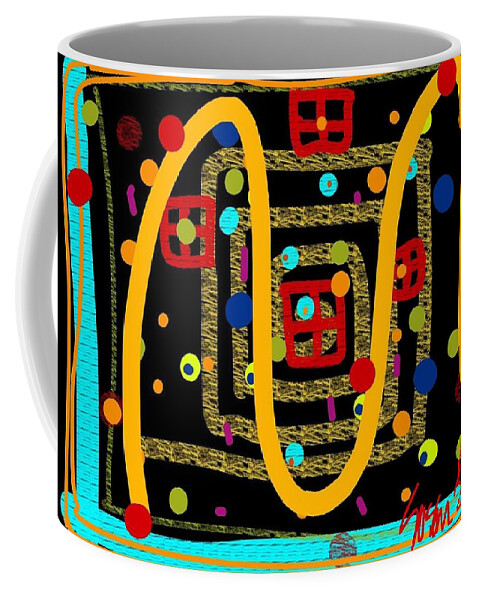  Coffee Mug featuring the digital art Merry Kissmass by Susan Fielder