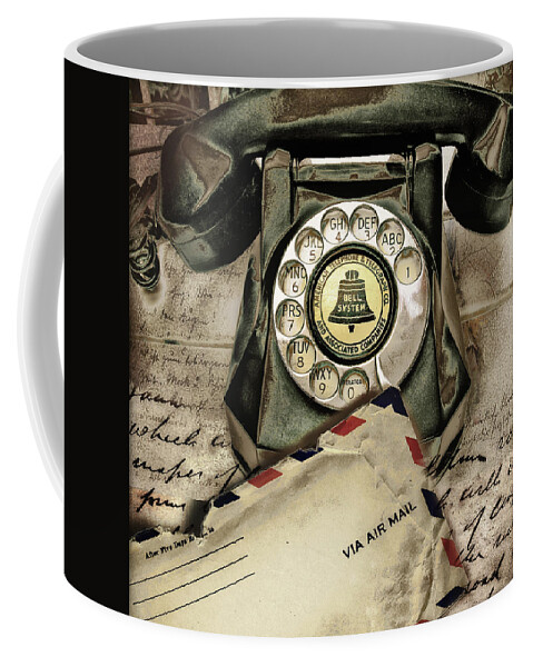 Telephones Coffee Mug featuring the photograph Messengers by John Anderson